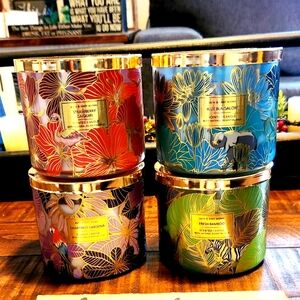 Set of 4 Bath and Body Works summer 2023 collection candles